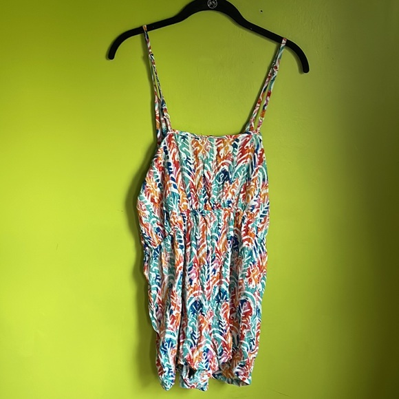 Go Coco Colorful Batik Boho Sleeveless Top Size L - Picture 4 of 5
